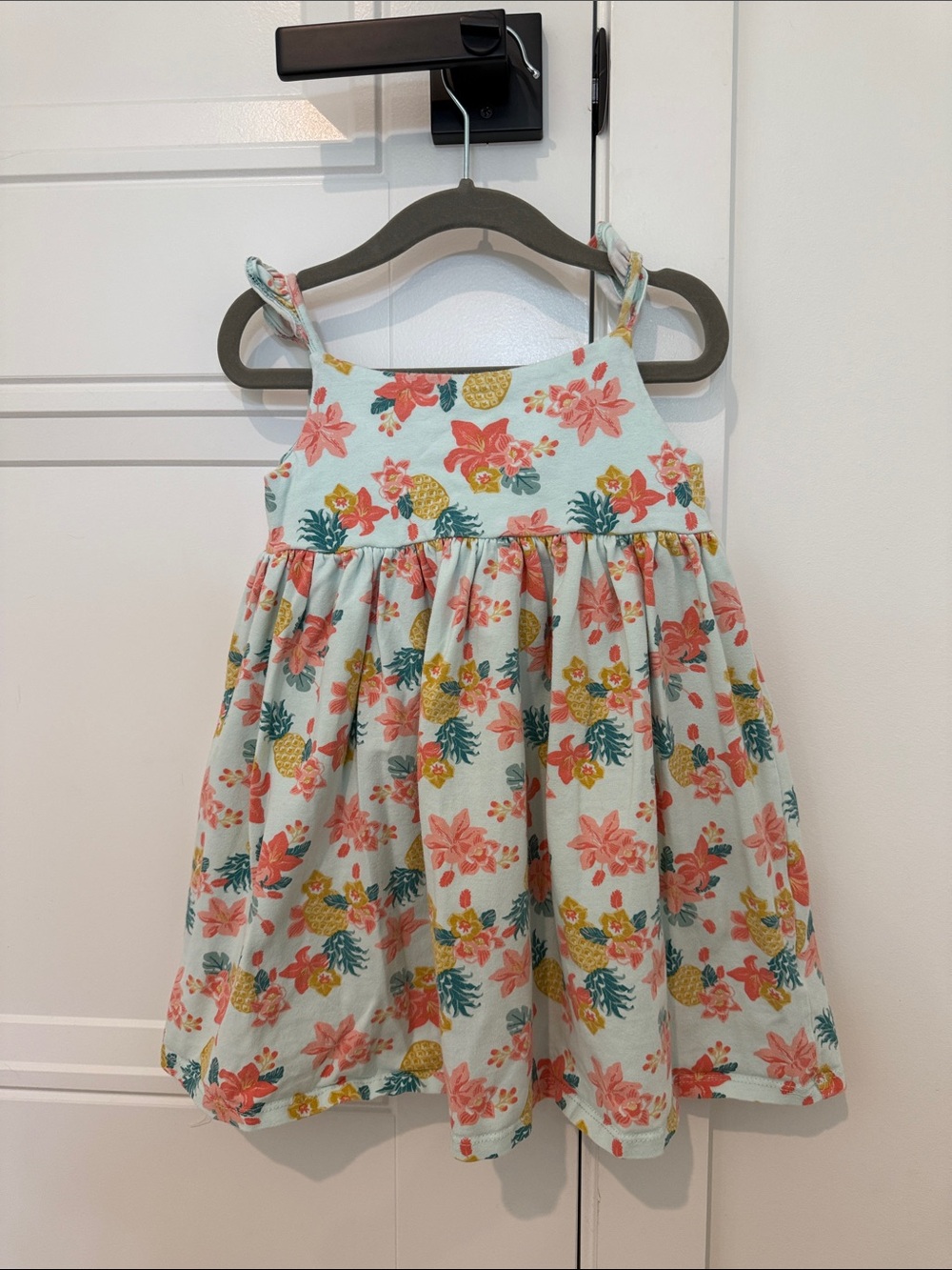 Sigrid Olsen Coral & Mint Floral Pineapple Sundress